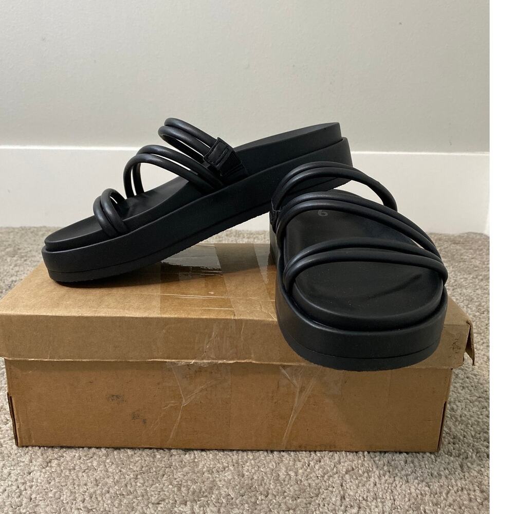New Mix No. 6 Alize Platform Sandals Black Women’s Size 7